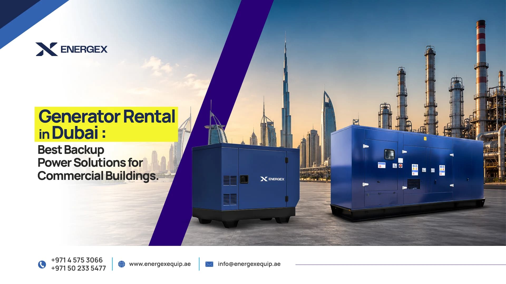Generator Rental in Dubai: Best Backup Power Solutions for Commercial Buildings